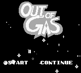 Out of Gas (USA) Title Screen